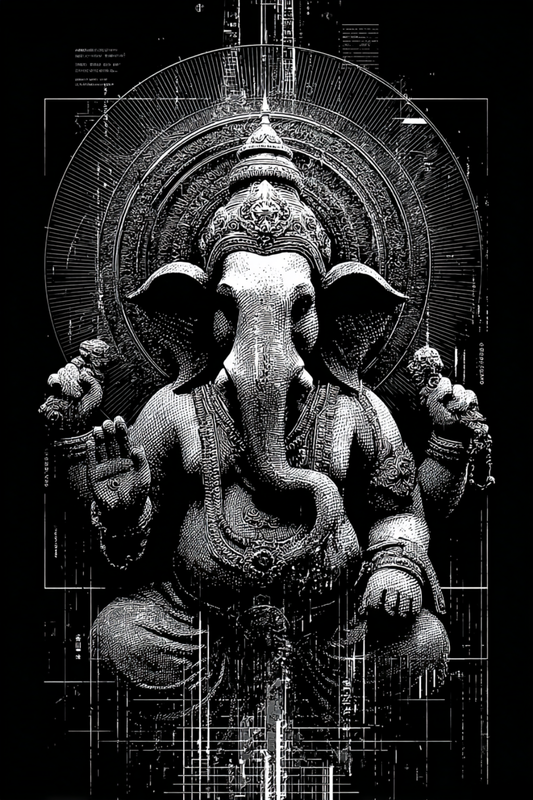 GANESHA CIRCUIT TEE - 260056