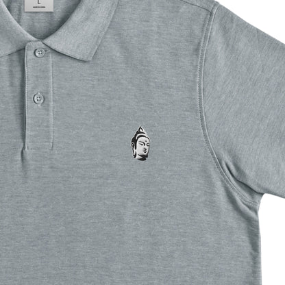 BODHI ICON EMBROIDERED POLO - 260045 heather-gray image