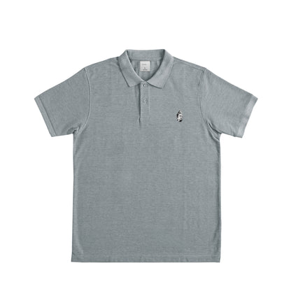 BODHI ICON EMBROIDERED POLO - 260045 heather-gray image