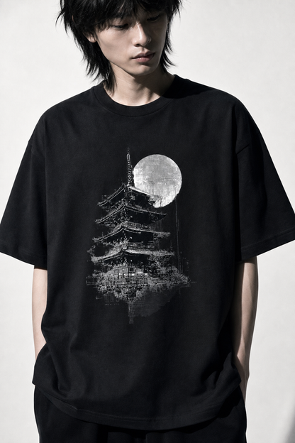 PAGODA MOON TEE - 260061 / AI Model Main