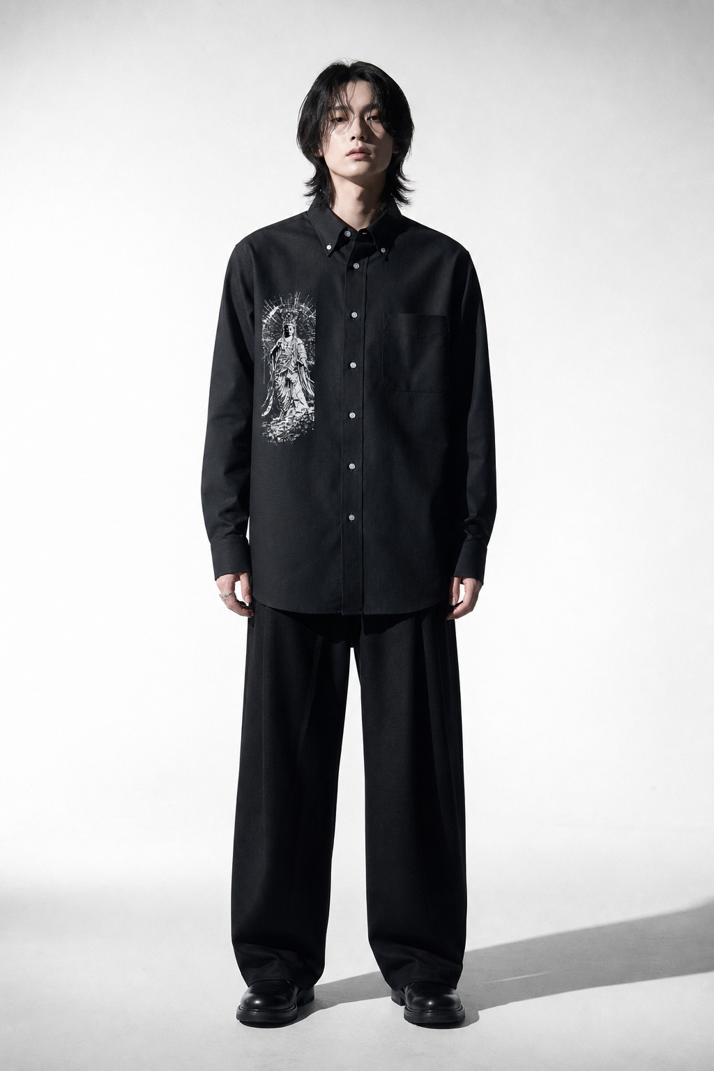 GUANYIN OXFORD SHIRT - 260064 / AI Model Full