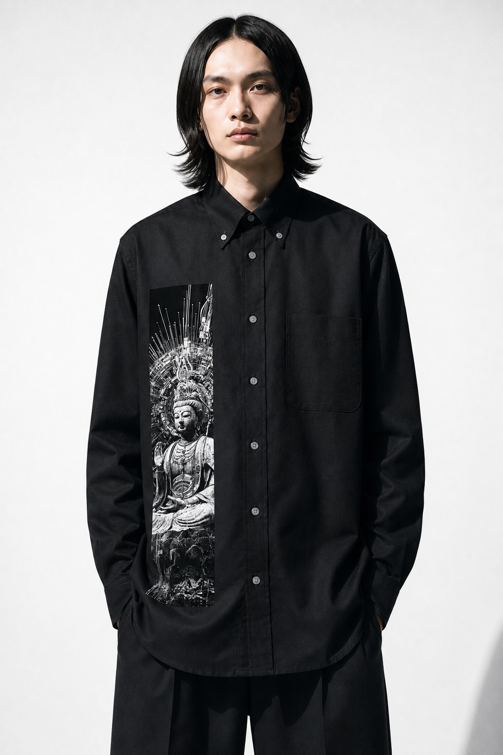 ILLUMINATED CHILD OXFORD SHIRT - 260065 / AI Model Main