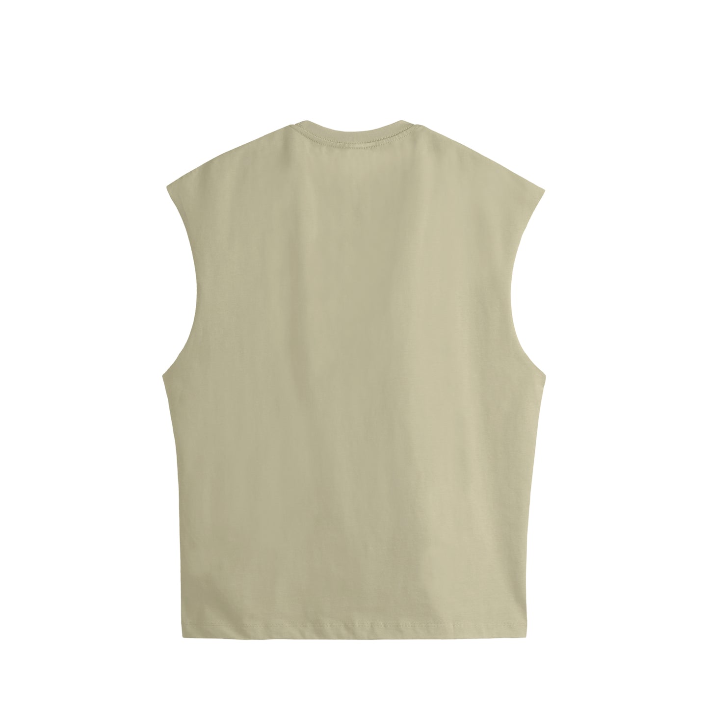BODHI ICON CUT-OFF SLEEVELESS TEE - 260049 beige image