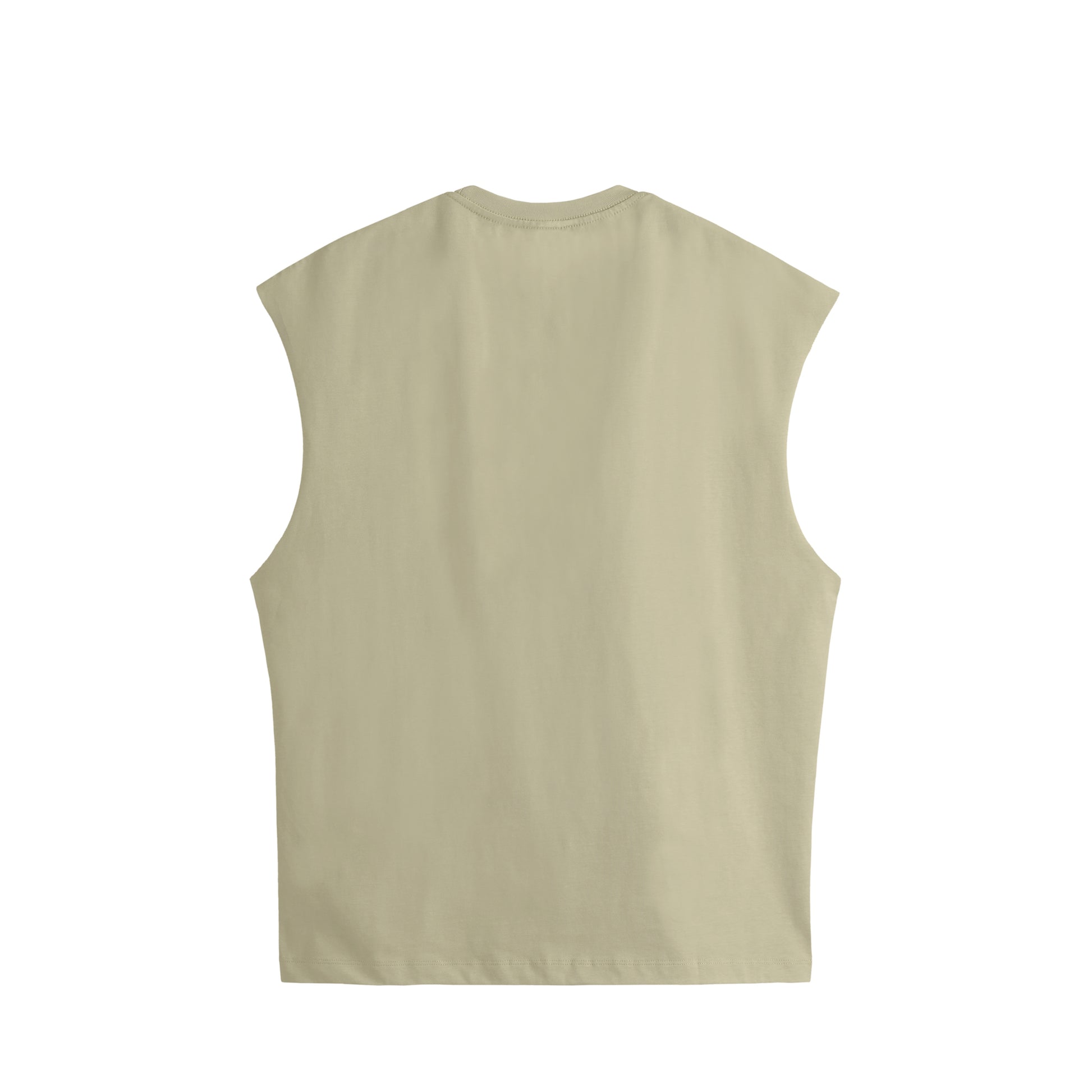 BODHI ICON CUT-OFF SLEEVELESS TEE - 260049 beige image