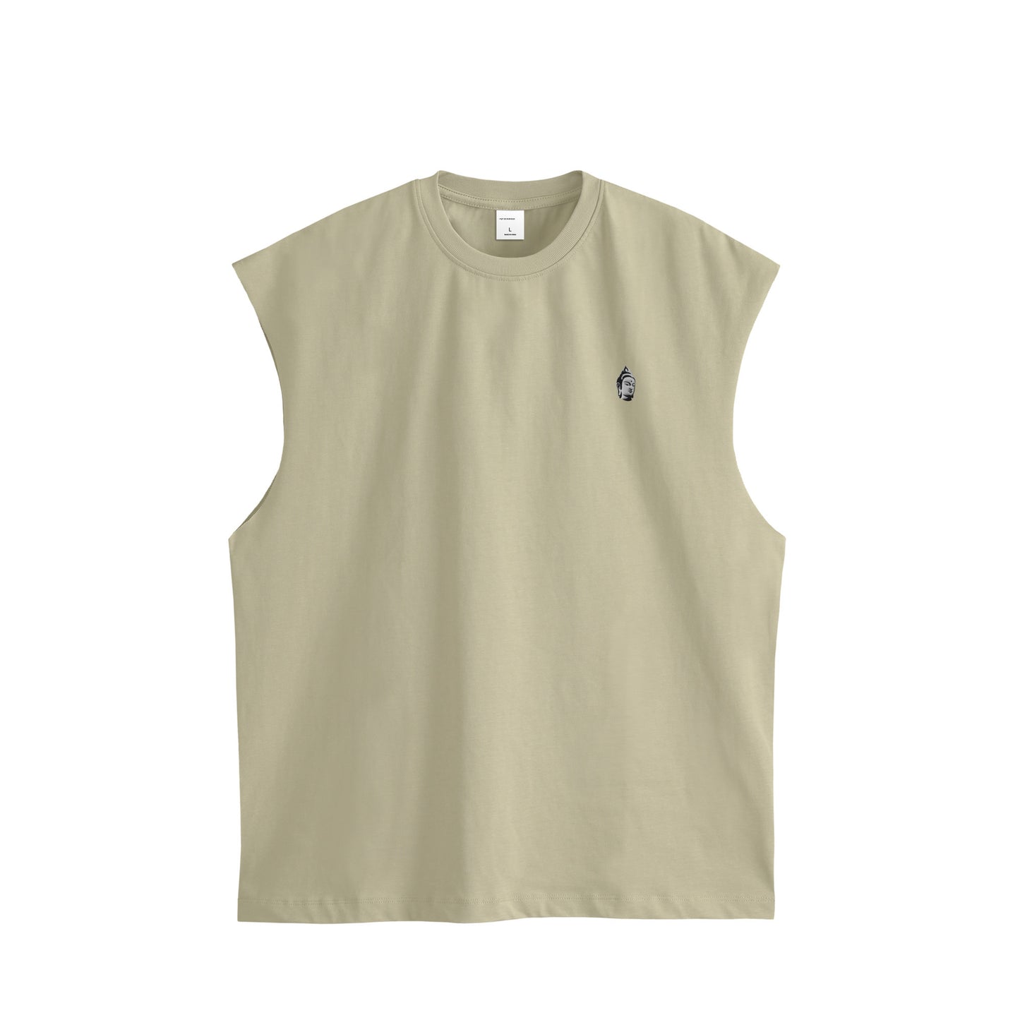 BODHI ICON CUT-OFF SLEEVELESS TEE - 260049 beige image