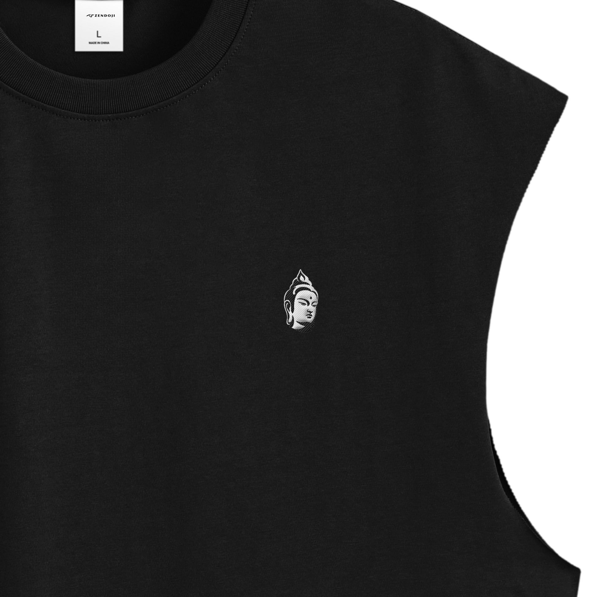 BODHI ICON CUT-OFF SLEEVELESS TEE - 260049 black image