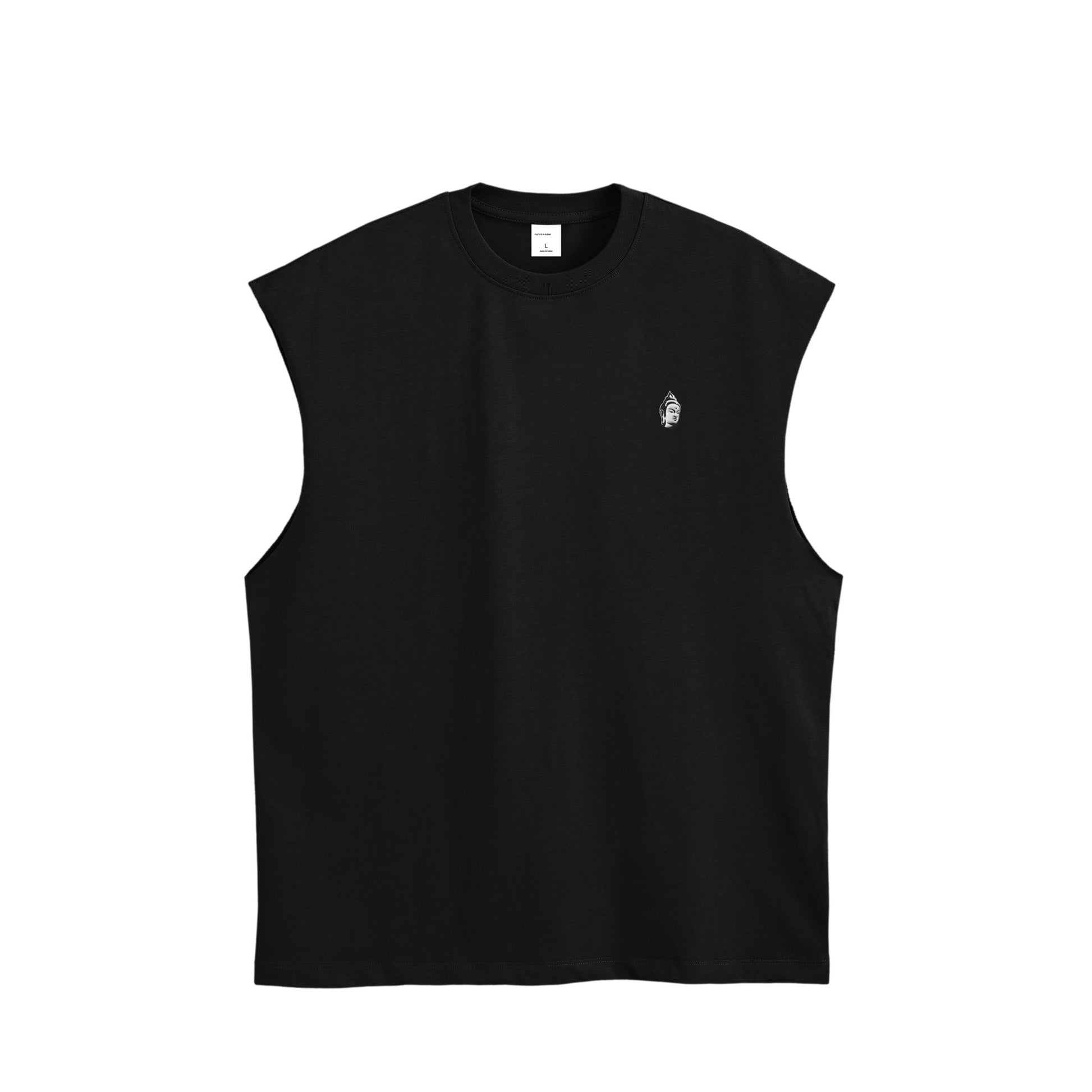 BODHI ICON CUT-OFF SLEEVELESS TEE - 260049 black image