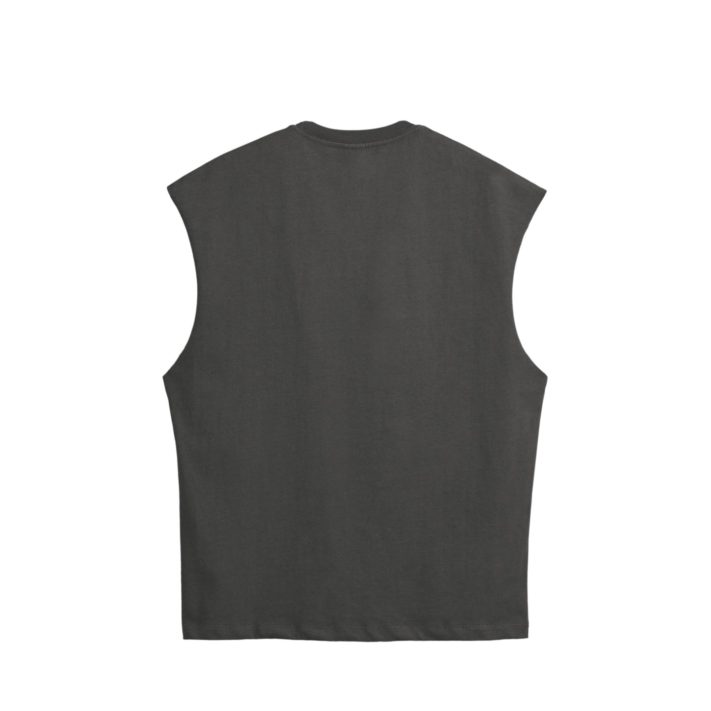 BODHI ICON CUT-OFF SLEEVELESS TEE - 260049 charcoal image