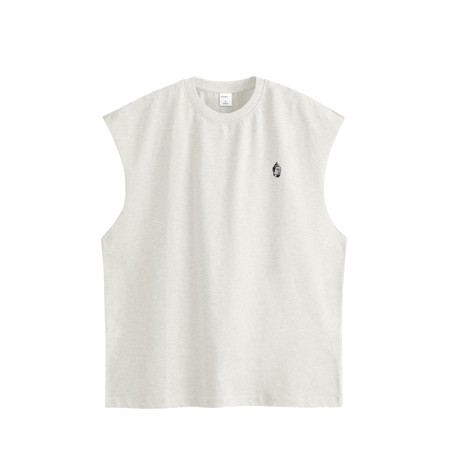 BODHI ICON CUT-OFF SLEEVELESS TEE - 260049 oatmeal image