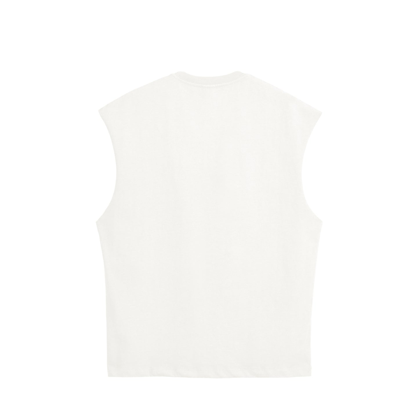 BODHI ICON CUT-OFF SLEEVELESS TEE - 260049 white image