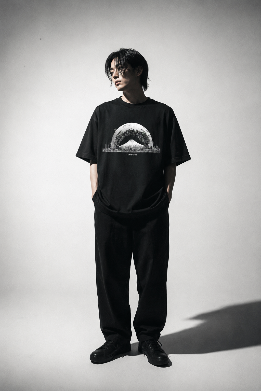 BLACK RAINBOW TEE - 260040