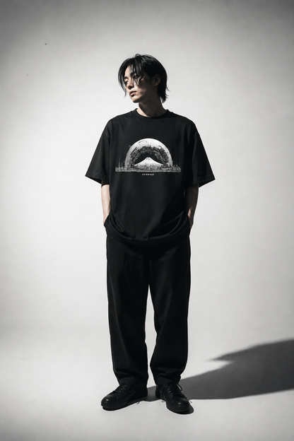 BLACK RAINBOW TEE - 260040
