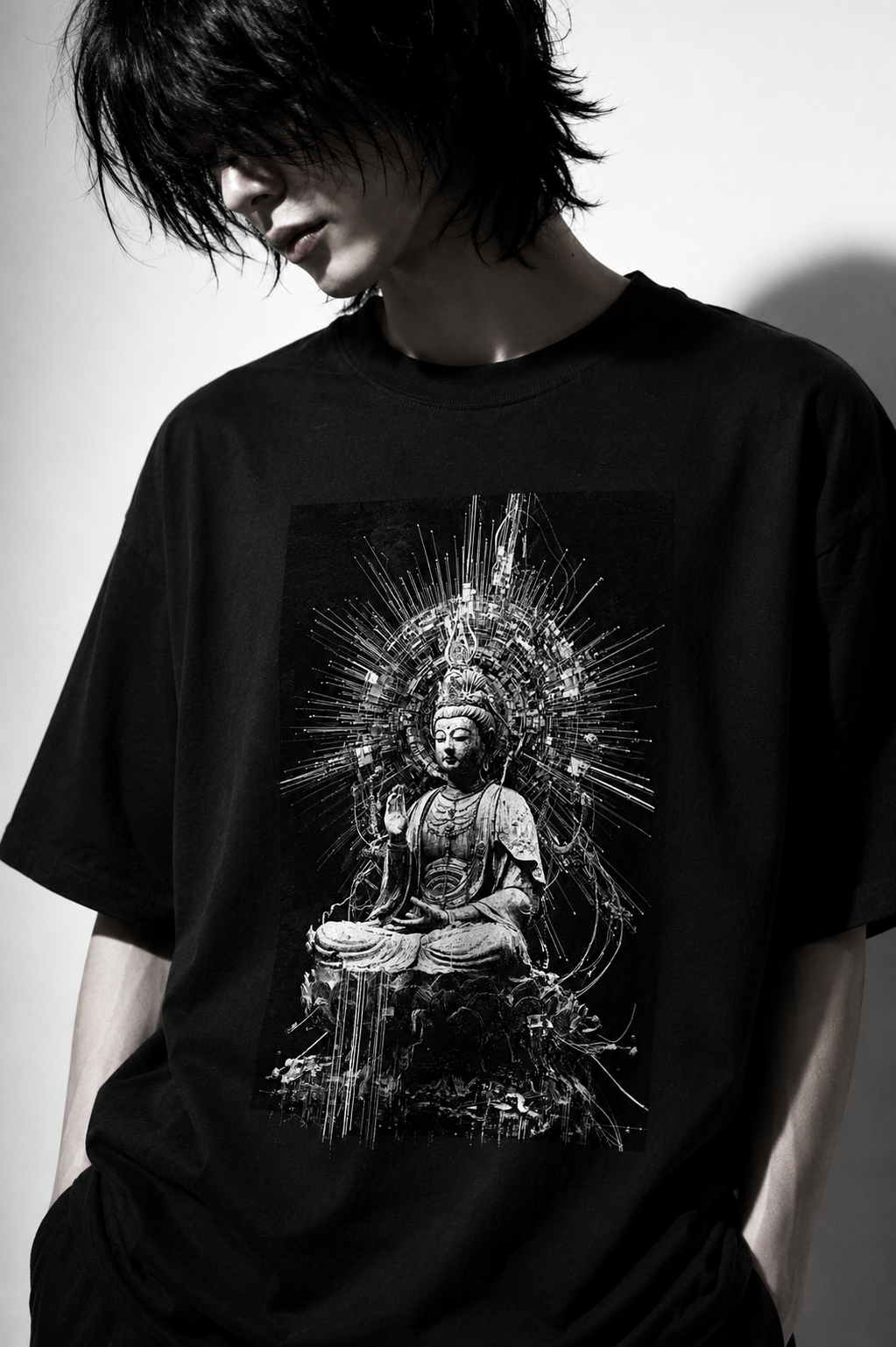 DIGITAL AUREOLE TEE - 260055